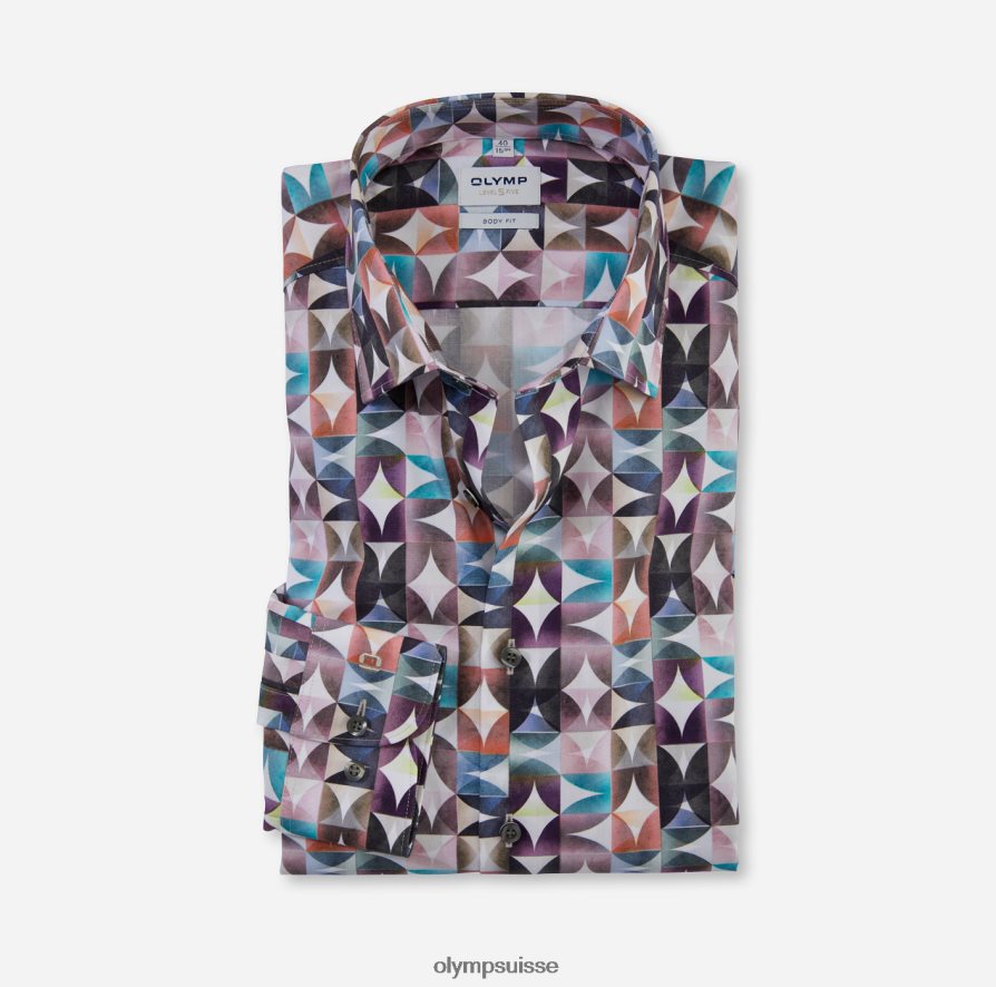 coupe corporelle niveau cinq, chemise d'affaires, new york kent, fuchsia OLYMP vêtements VVP4DB363