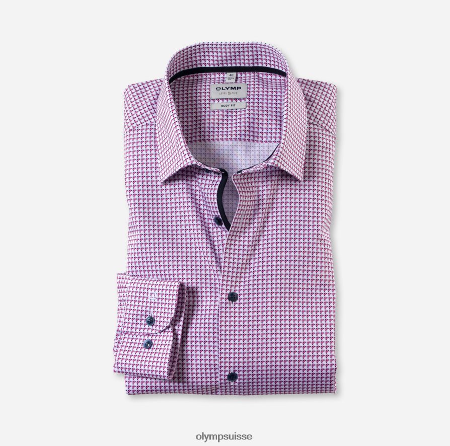 coupe corporelle niveau cinq, chemise d'affaires, new york kent, fuchsia OLYMP vêtements VVP4DB371
