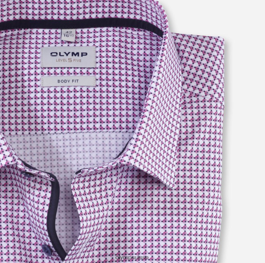 coupe corporelle niveau cinq, chemise d\'affaires, new york kent, fuchsia OLYMP vêtements VVP4DB399