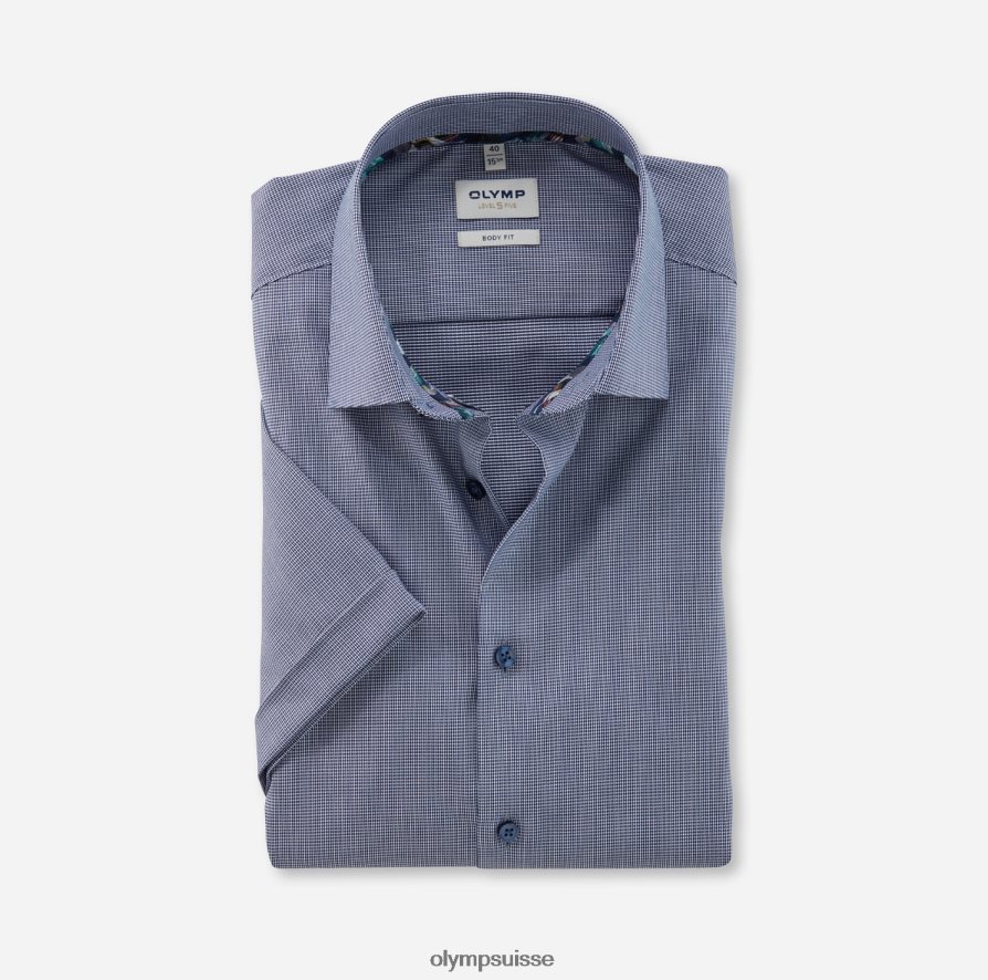 coupe corporelle niveau cinq, chemise d'affaires, new york kent, marine OLYMP vêtements VVP4DB460