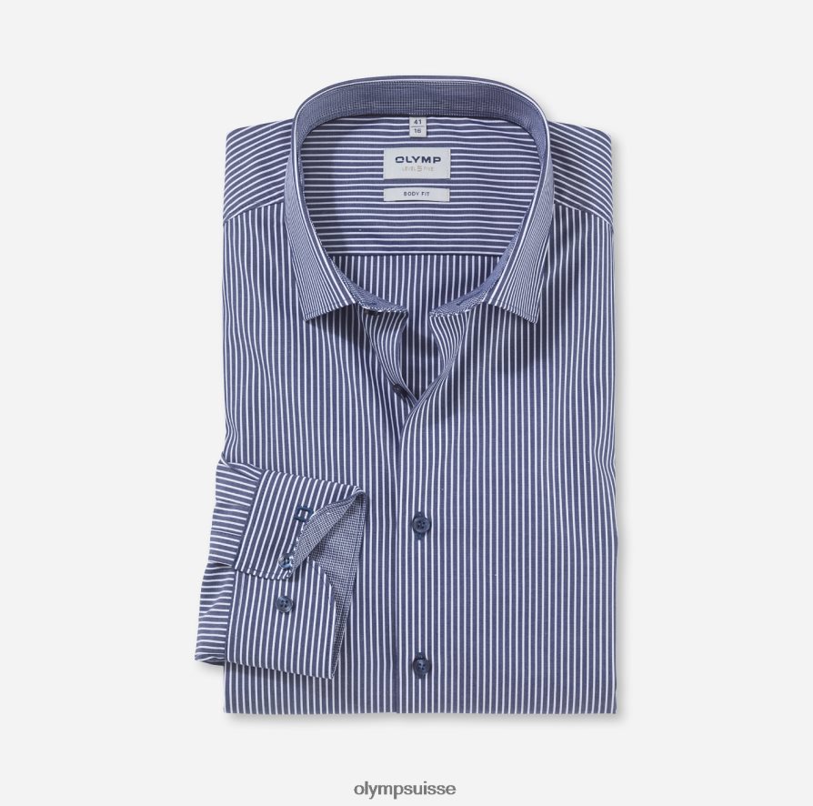 coupe corporelle niveau cinq, chemise d'affaires, new york kent, marine OLYMP vêtements VVP4DB700