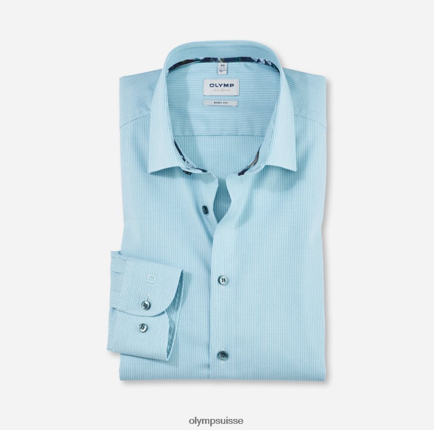 coupe corporelle niveau cinq, chemise d'affaires, new york kent, émeraude OLYMP vêtements VVP4DB784