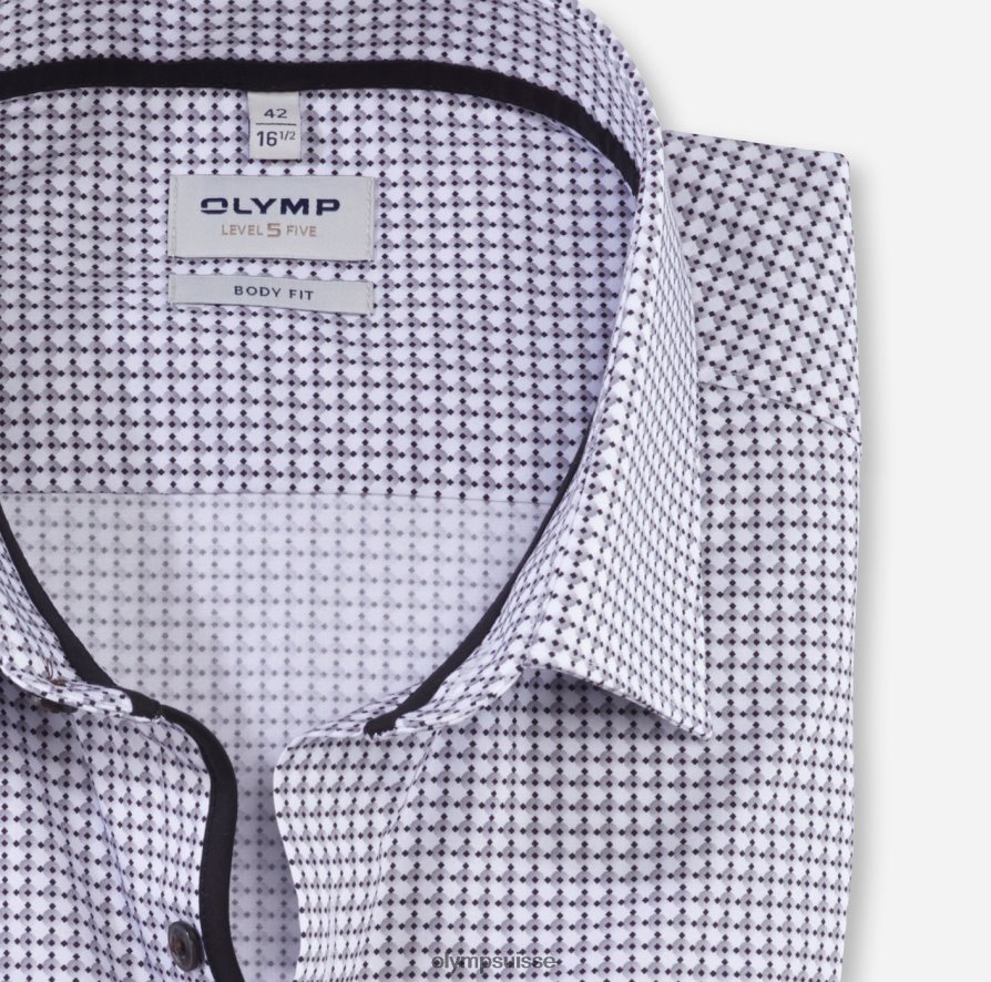 coupe corporelle niveau cinq, chemise d\'affaires, new york kent, noir OLYMP vêtements VVP4DB359