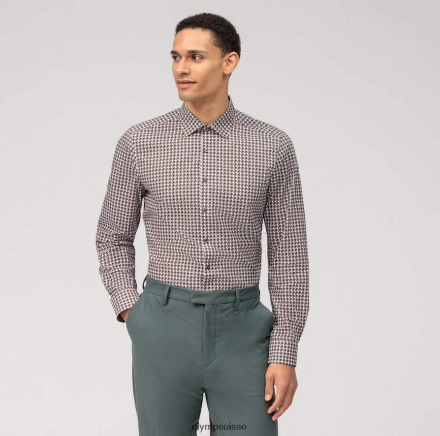 coupe corporelle niveau cinq, chemise d'affaires, new york kent, olive OLYMP vêtements VVP4DB479