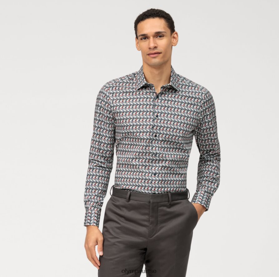 coupe corporelle niveau cinq, chemise d'affaires, new york kent, olive OLYMP vêtements VVP4DB583