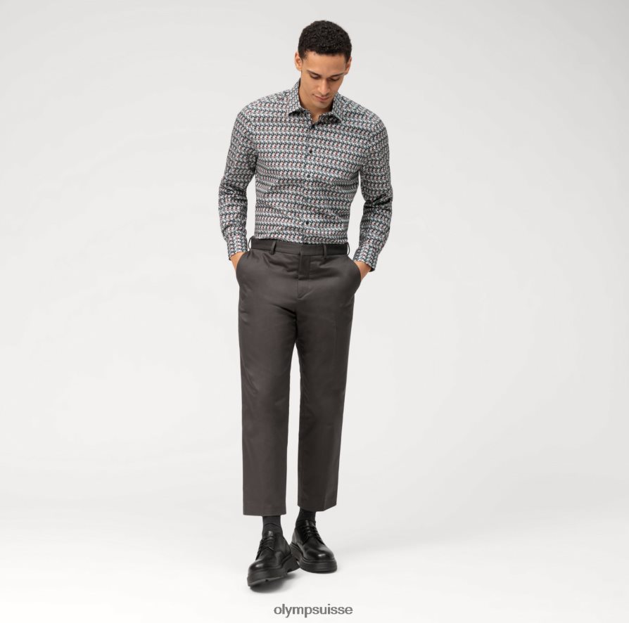 coupe corporelle niveau cinq, chemise d\'affaires, new york kent, olive OLYMP vêtements VVP4DB583