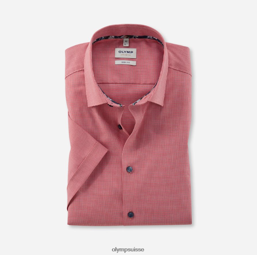 coupe corporelle niveau cinq, chemise d'affaires, new york kent, rouge OLYMP vêtements VVP4DB607