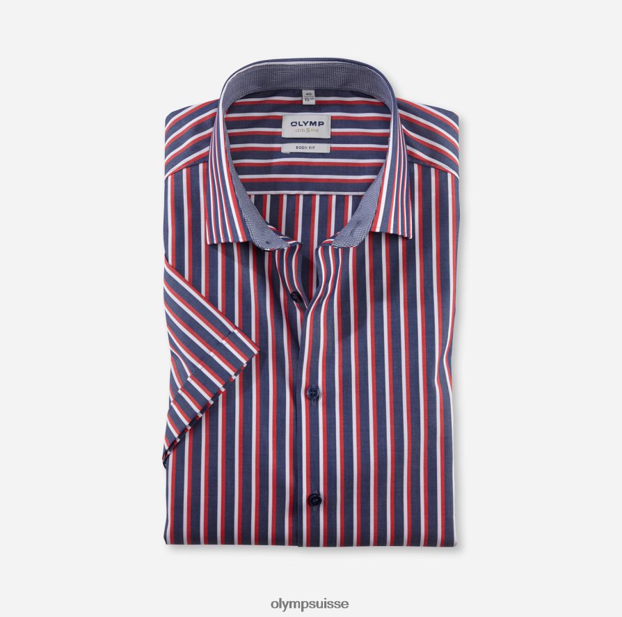 coupe corporelle niveau cinq, chemise d'affaires, new york kent, rouge OLYMP vêtements VVP4DB661