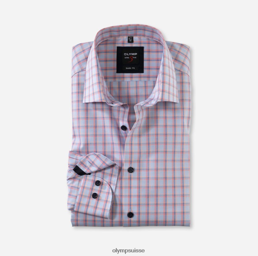 coupe corporelle niveau cinq, chemise d'affaires, new york kent, saumon OLYMP vêtements VVP4DB812