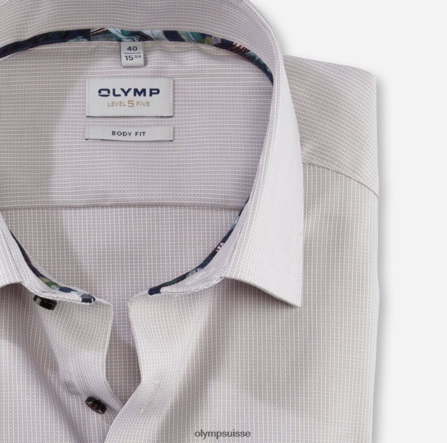 coupe corporelle niveau cinq, chemise d\'affaires, new york kent, taupe OLYMP vêtements VVP4DB373
