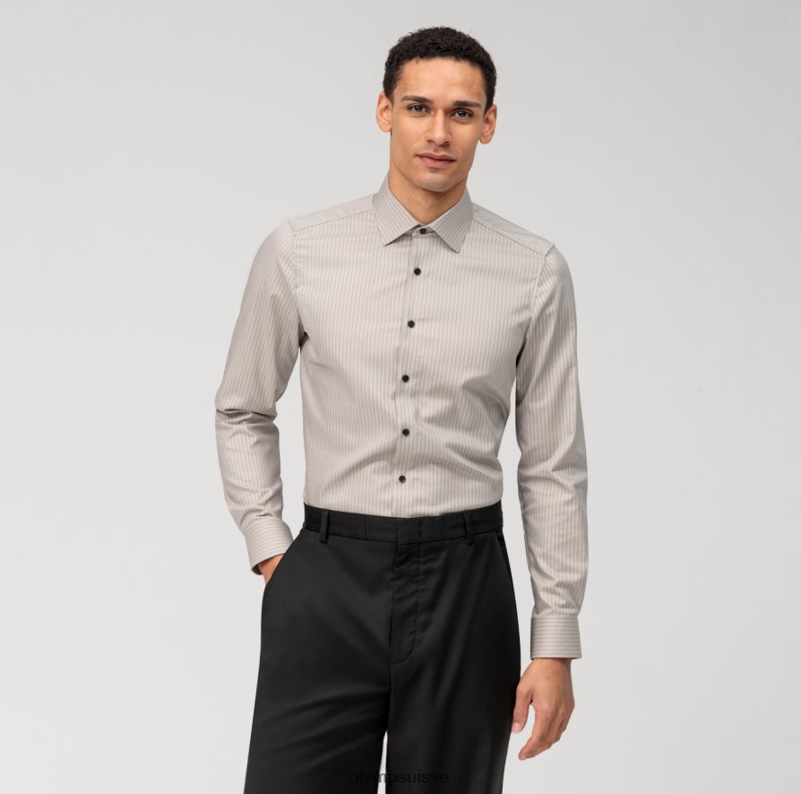 coupe corporelle niveau cinq, chemise d'affaires, new york kent, taupe OLYMP vêtements VVP4DB589