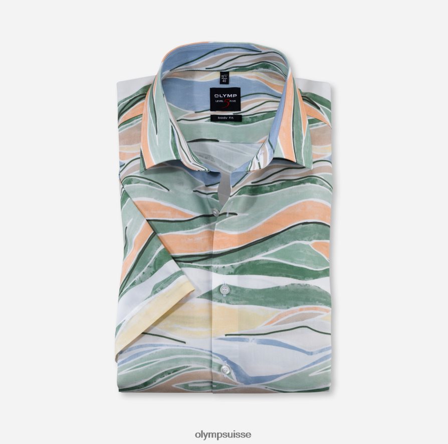 coupe corporelle niveau cinq, chemise d'affaires, new york kent, vert OLYMP vêtements VVP4DB682