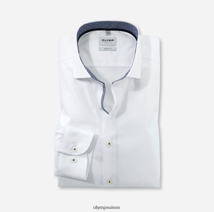 coupe corporelle niveau cinq, chemise d'affaires, royal kent, blanc OLYMP vêtements VVP4DB382