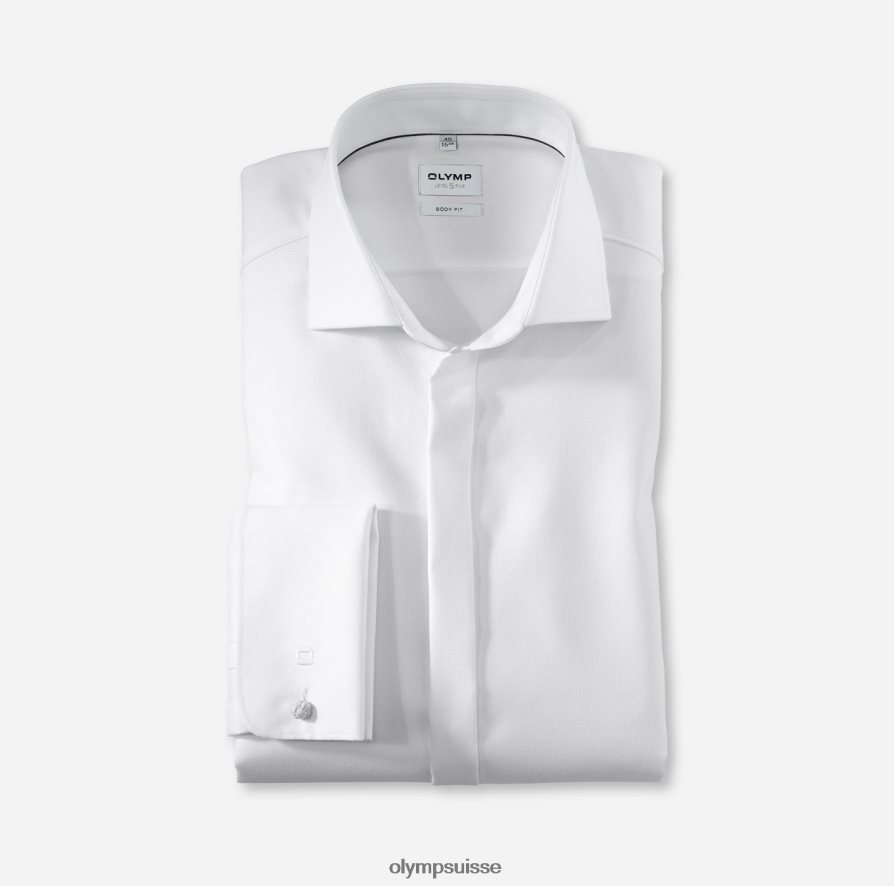 coupe corporelle niveau cinq, chemise d'affaires, royal kent, blanc OLYMP vêtements VVP4DB432