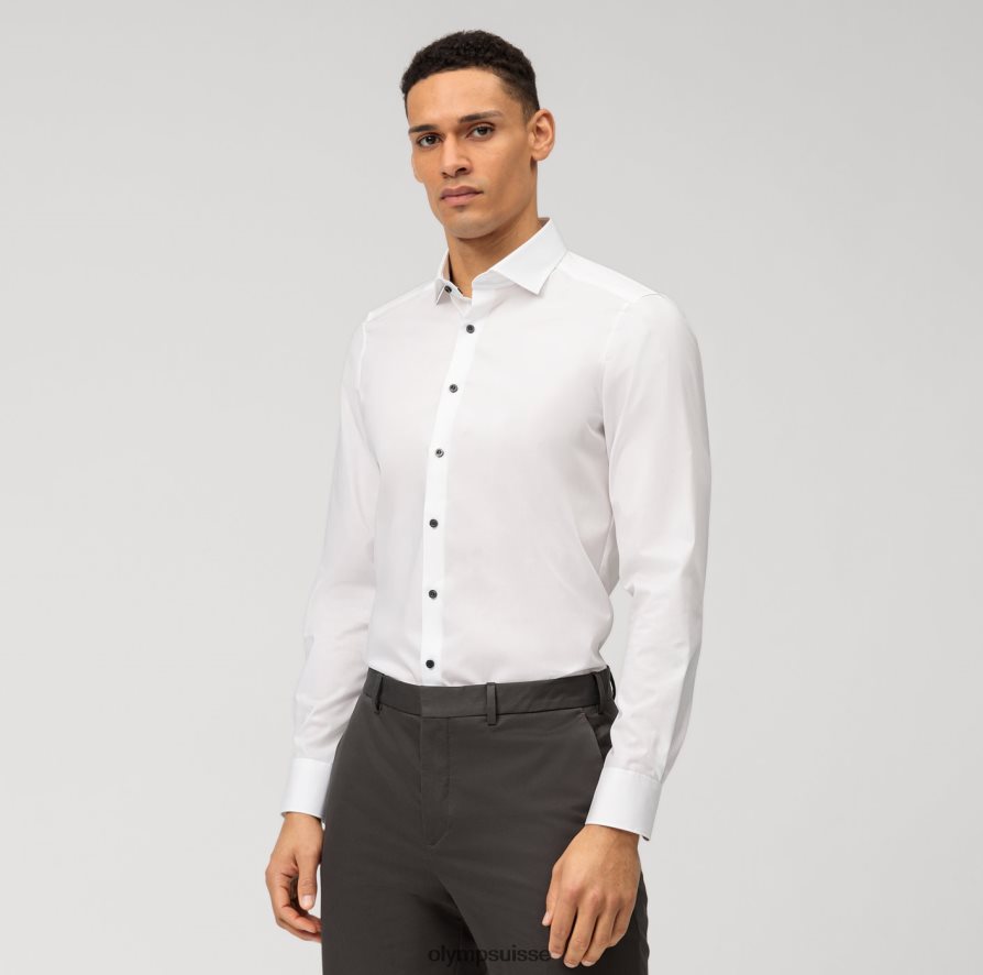 coupe corporelle niveau cinq, chemise d'affaires, royal kent, blanc OLYMP vêtements VVP4DB691