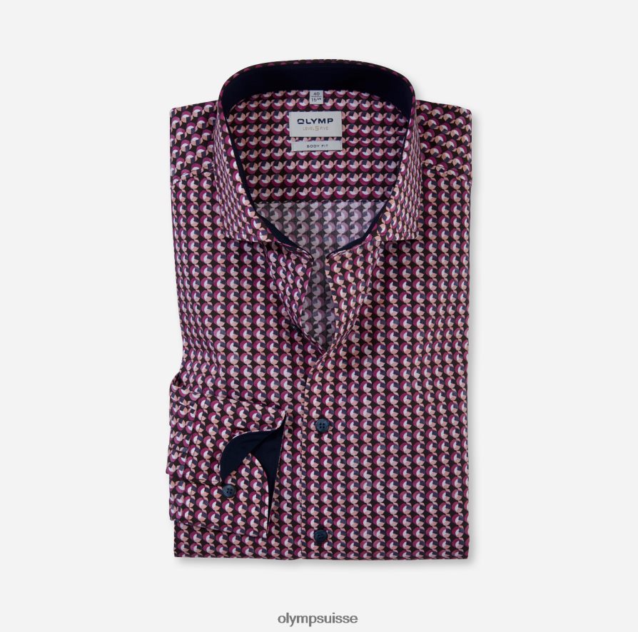 coupe corporelle niveau cinq, chemise d'affaires, royal kent, fuchsia OLYMP vêtements VVP4DB387