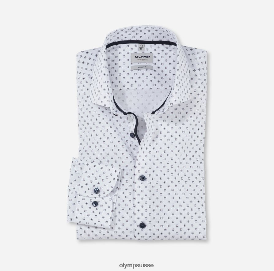 coupe corporelle niveau cinq, chemise d'affaires, royal kent, rouge OLYMP vêtements VVP4DB524