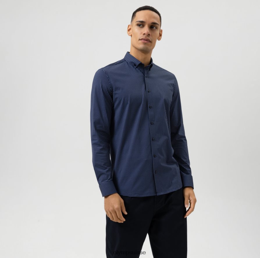 niveau cinq 24/7 body fit, chemise business, boutonnée, bleu OLYMP vêtements VVP4DB779
