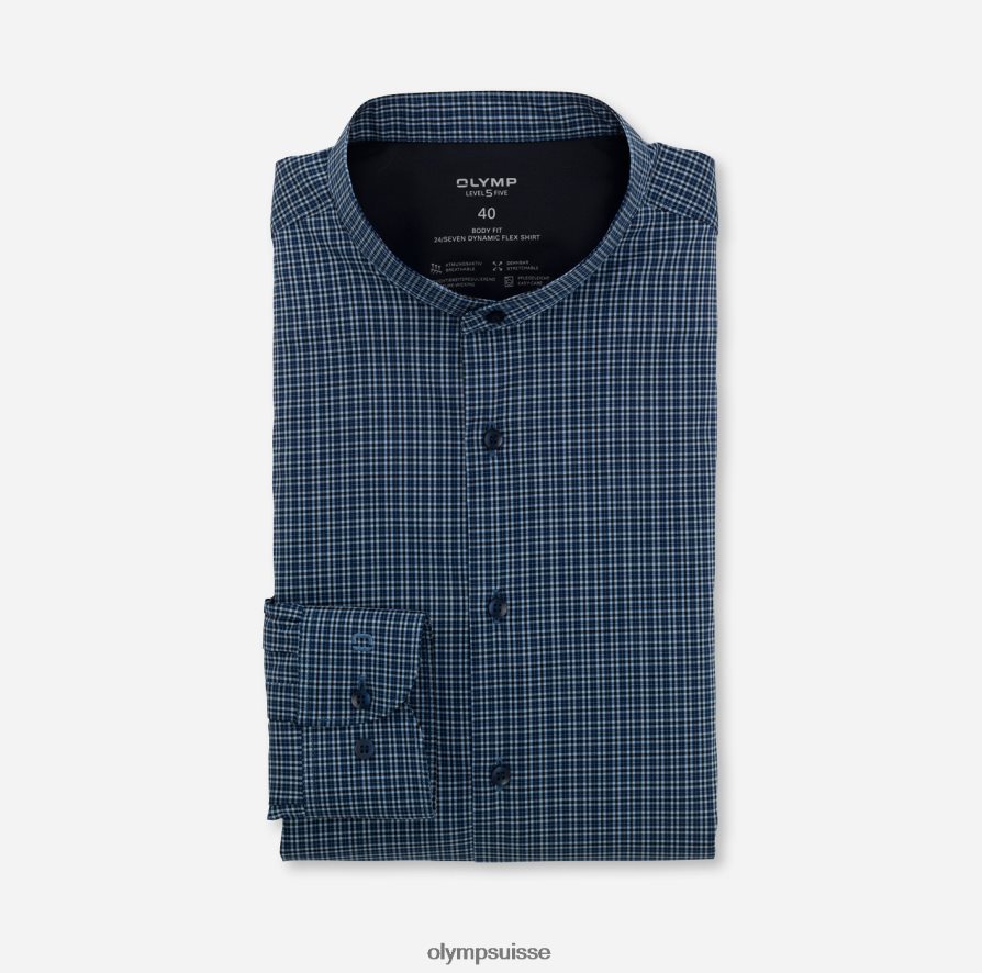 niveau cinq 24/7 body fit, chemise business, col montant, marine OLYMP vêtements VVP4DB828
