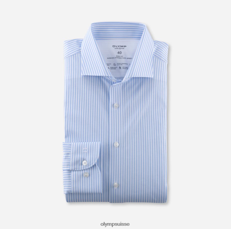 niveau cinq 24/7 body fit, chemise business, kent, bleu OLYMP vêtements VVP4DB470