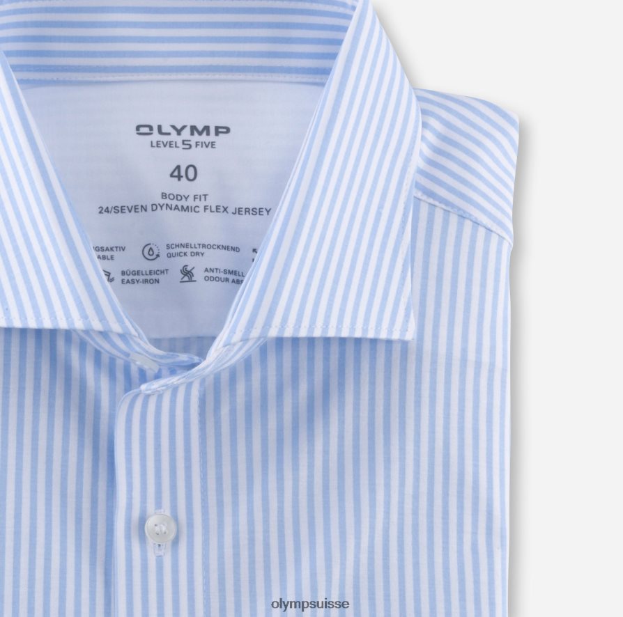 niveau cinq 24/7 body fit, chemise business, kent, bleu OLYMP vêtements VVP4DB470