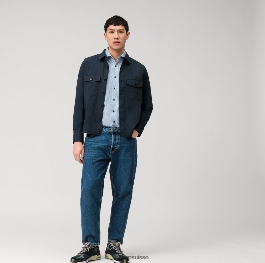 niveau cinq 24/7 body fit, chemise business, kent, bleu OLYMP vêtements VVP4DB550