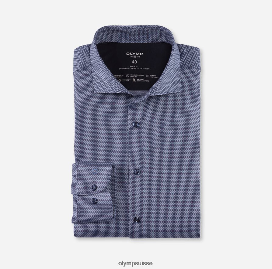 niveau cinq 24/7 body fit, chemise business, kent, bleu OLYMP vêtements VVP4DB756