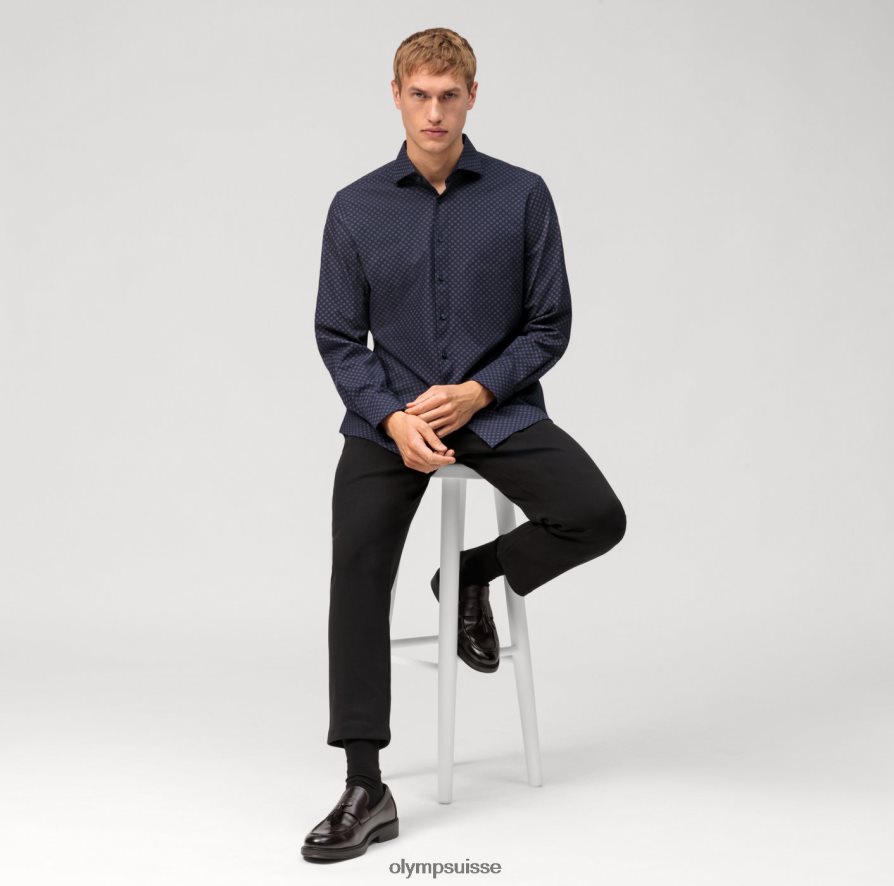 niveau cinq 24/7 body fit, chemise business, kent, marron rougeâtre OLYMP vêtements VVP4DB560