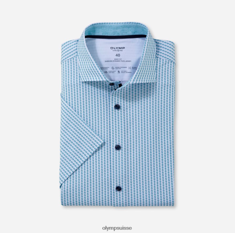 niveau cinq 24/7 body fit, chemise business, kent, émeraude OLYMP vêtements VVP4DB608