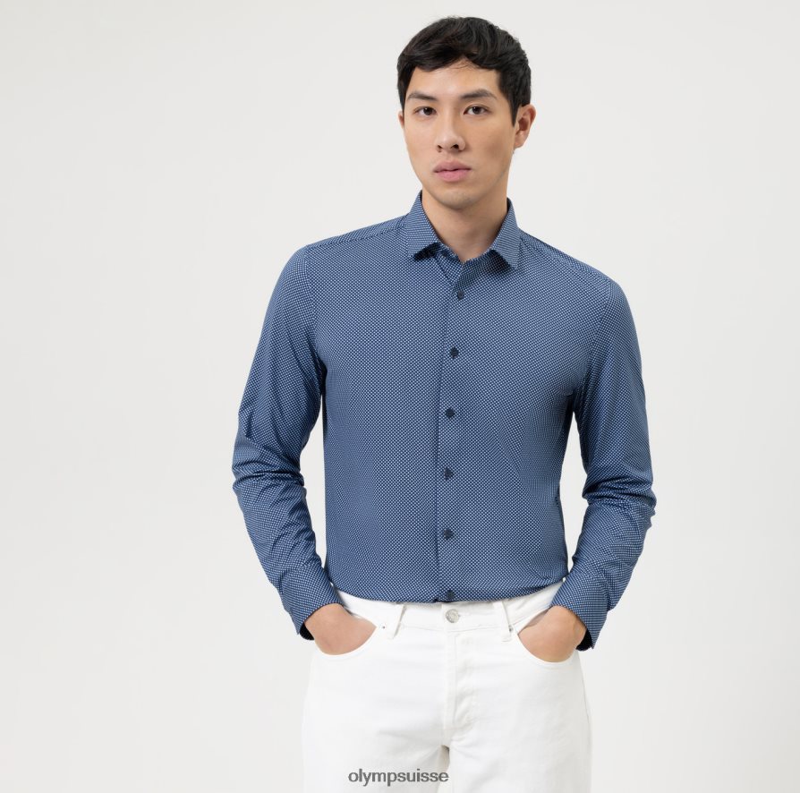 niveau cinq 24/7 body fit, chemise business, kent moderne, bleu OLYMP vêtements VVP4DB367