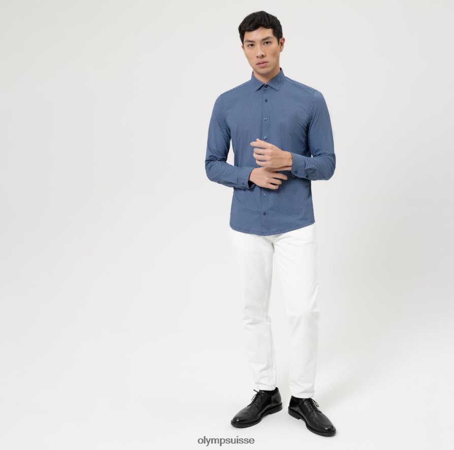 niveau cinq 24/7 body fit, chemise business, kent moderne, bleu OLYMP vêtements VVP4DB367