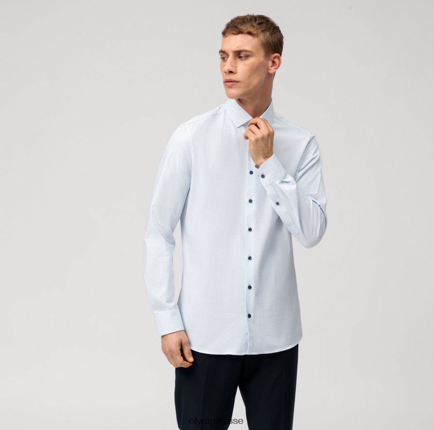 niveau cinq 24/7 body fit, chemise business, kent moderne, bleu OLYMP vêtements VVP4DB398