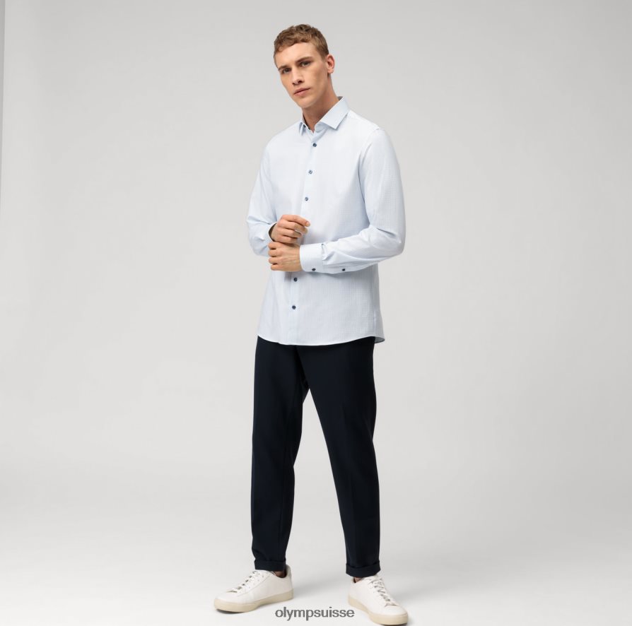niveau cinq 24/7 body fit, chemise business, kent moderne, bleu OLYMP vêtements VVP4DB398