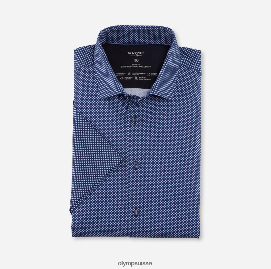 niveau cinq 24/7 body fit, chemise business, kent moderne, bleu OLYMP vêtements VVP4DB433