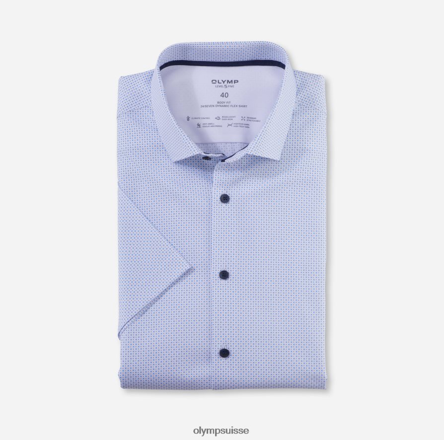 niveau cinq 24/7 body fit, chemise business, kent moderne, bleu OLYMP vêtements VVP4DB464