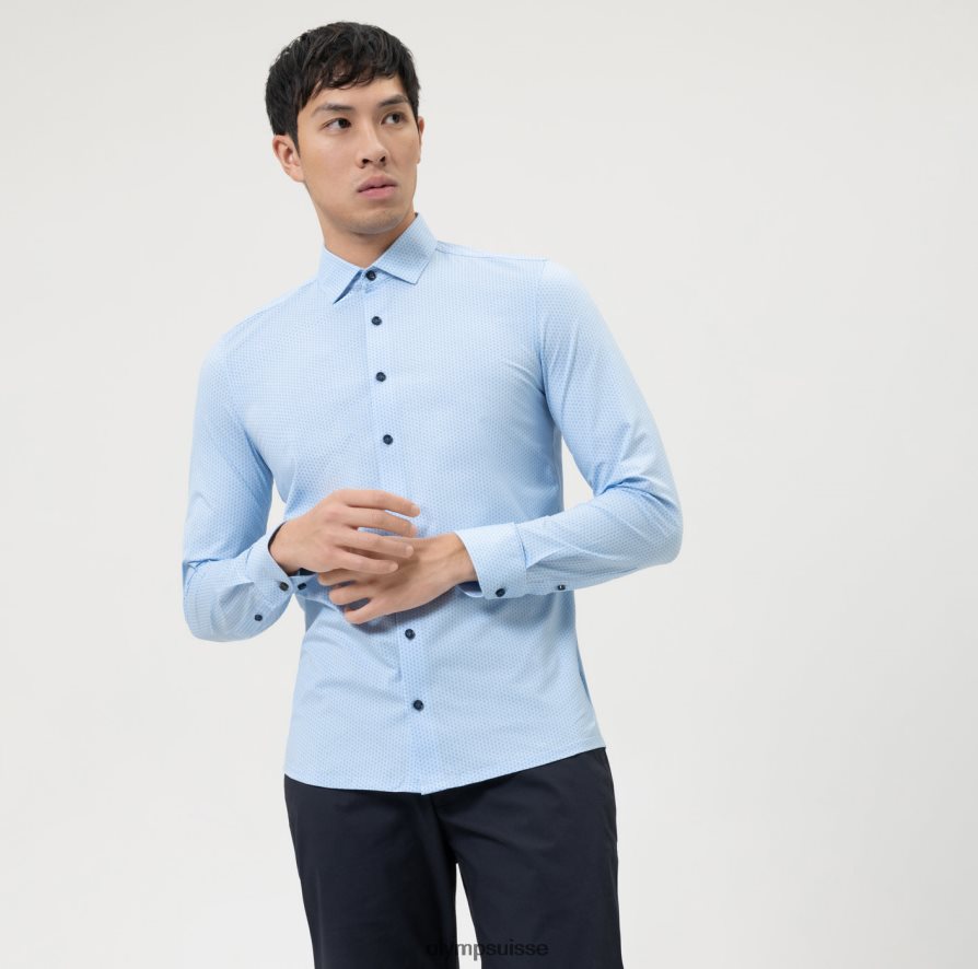 niveau cinq 24/7 body fit, chemise business, kent moderne, bleu OLYMP vêtements VVP4DB494