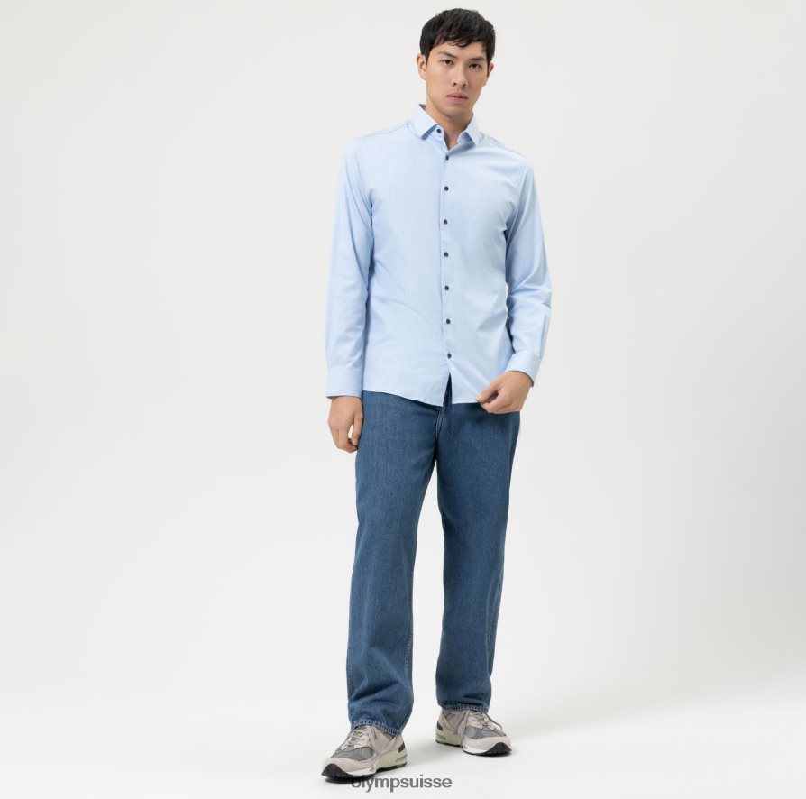 niveau cinq 24/7 body fit, chemise business, kent moderne, bleu OLYMP vêtements VVP4DB573