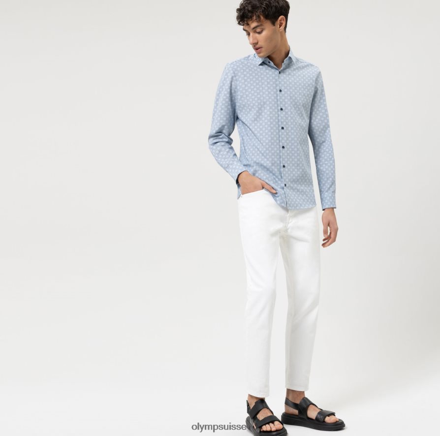 niveau cinq 24/7 body fit, chemise business, kent moderne, bleu OLYMP vêtements VVP4DB633