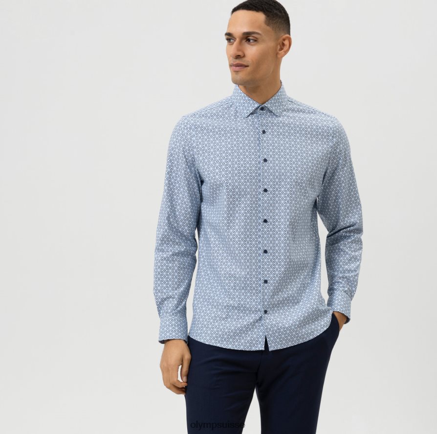 niveau cinq 24/7 body fit, chemise business, kent moderne, bleu OLYMP vêtements VVP4DB736