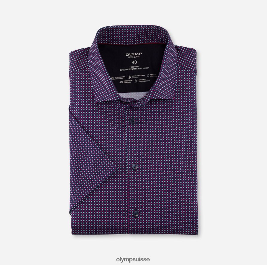 niveau cinq 24/7 body fit, chemise business, kent moderne, fuchsia OLYMP vêtements VVP4DB678