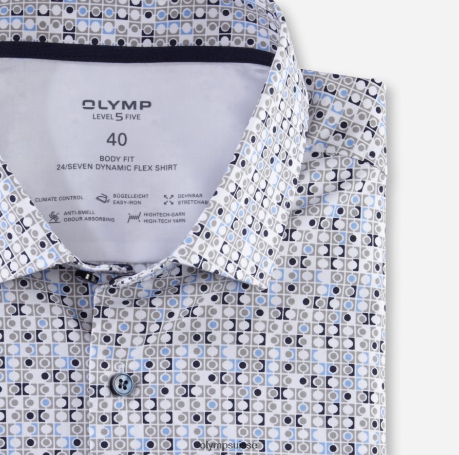 niveau cinq 24/7 body fit, chemise business, kent moderne, taupe OLYMP vêtements VVP4DB671