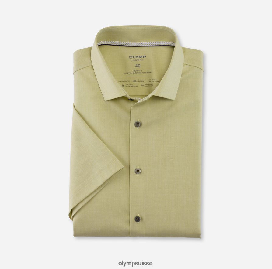 niveau cinq 24/7 body fit, chemise business, kent moderne, vert OLYMP vêtements VVP4DB570