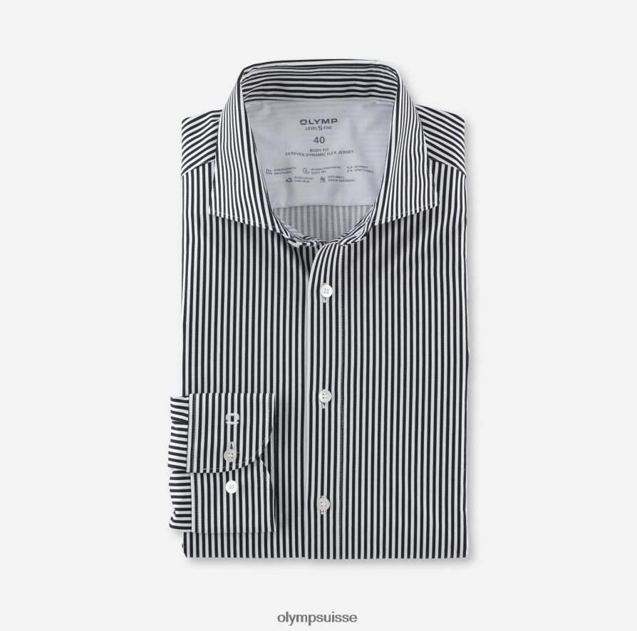 niveau cinq 24/7 body fit, chemise business, kent, noir OLYMP vêtements VVP4DB508