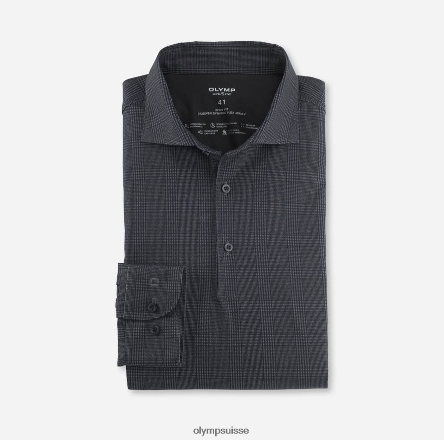 niveau cinq 24/7 body fit, chemise business, kent, noir OLYMP vêtements VVP4DB762
