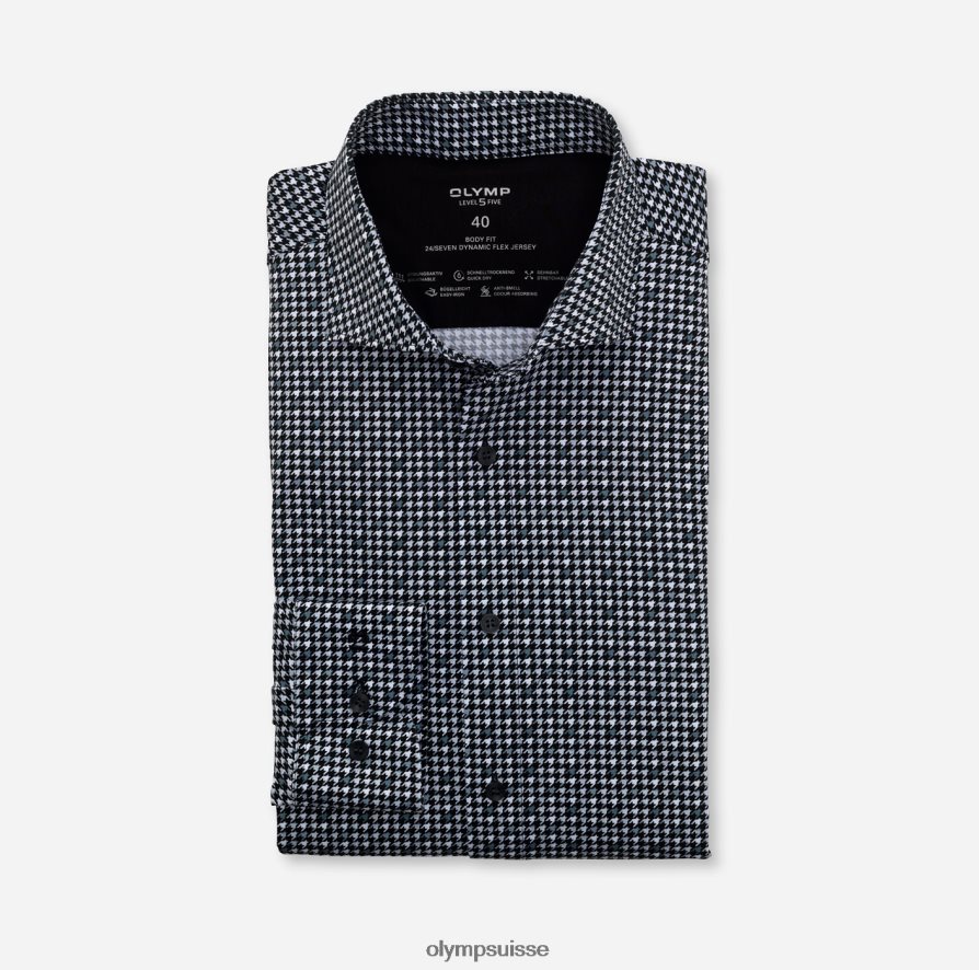 niveau cinq 24/7 body fit, chemise business, kent, noir OLYMP vêtements VVP4DB815