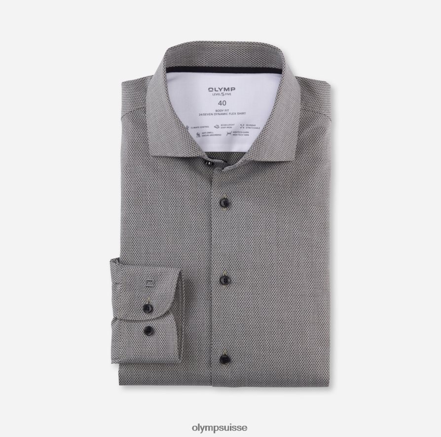 niveau cinq 24/7 body fit, chemise business, kent, olive OLYMP vêtements VVP4DB534