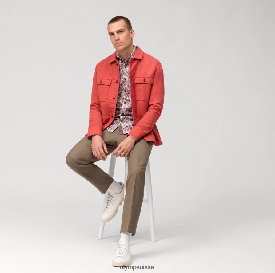 niveau cinq 24/7 body fit, chemise business, kent, rouge OLYMP vêtements VVP4DB521