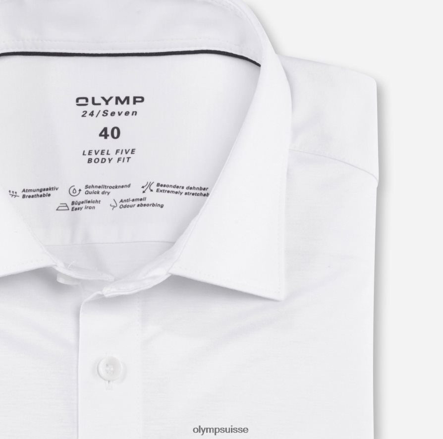 niveau cinq 24/7 body fit, chemise business, new york kent, blanc OLYMP vêtements VVP4DB403