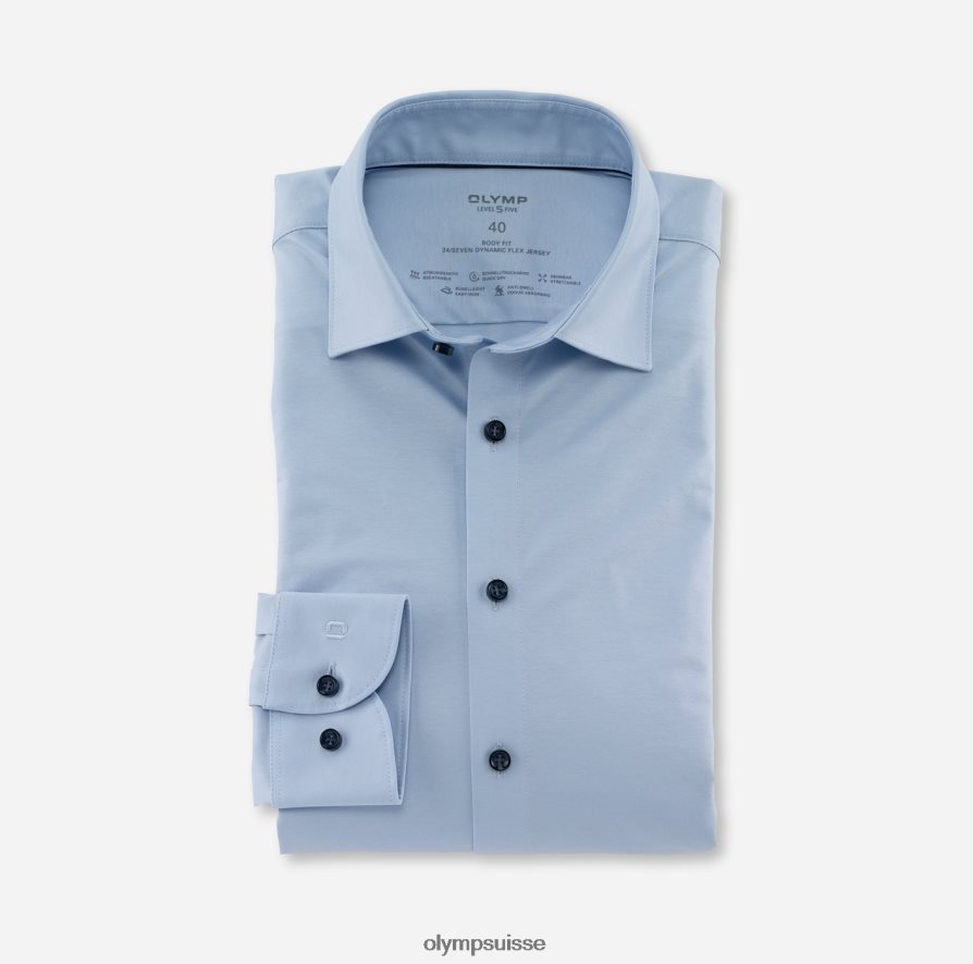 niveau cinq 24/7 body fit, chemise business, new york kent, bleu clair OLYMP vêtements VVP4DB383