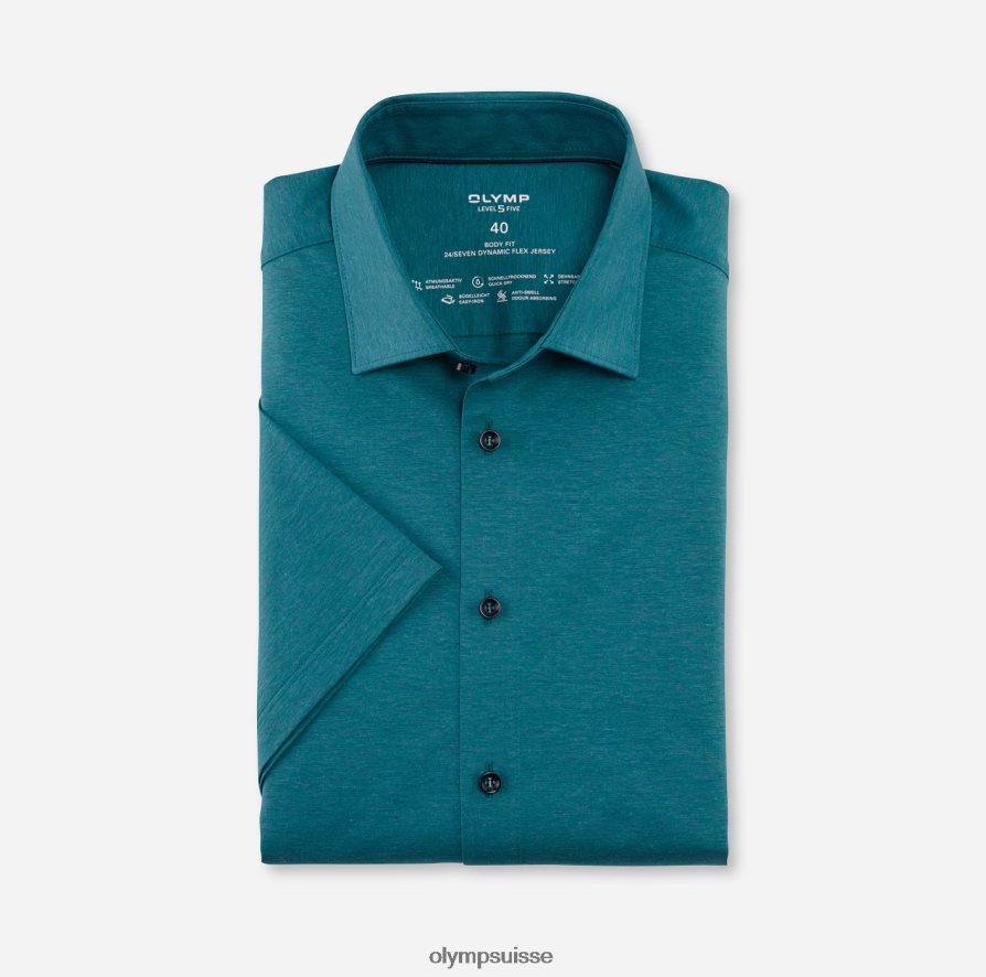niveau cinq 24/7 body fit, chemise business, new york kent, émeraude OLYMP vêtements VVP4DB531